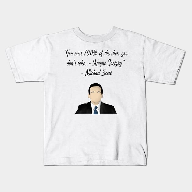 The office quote of a quote Kids T-Shirt by Uwaki